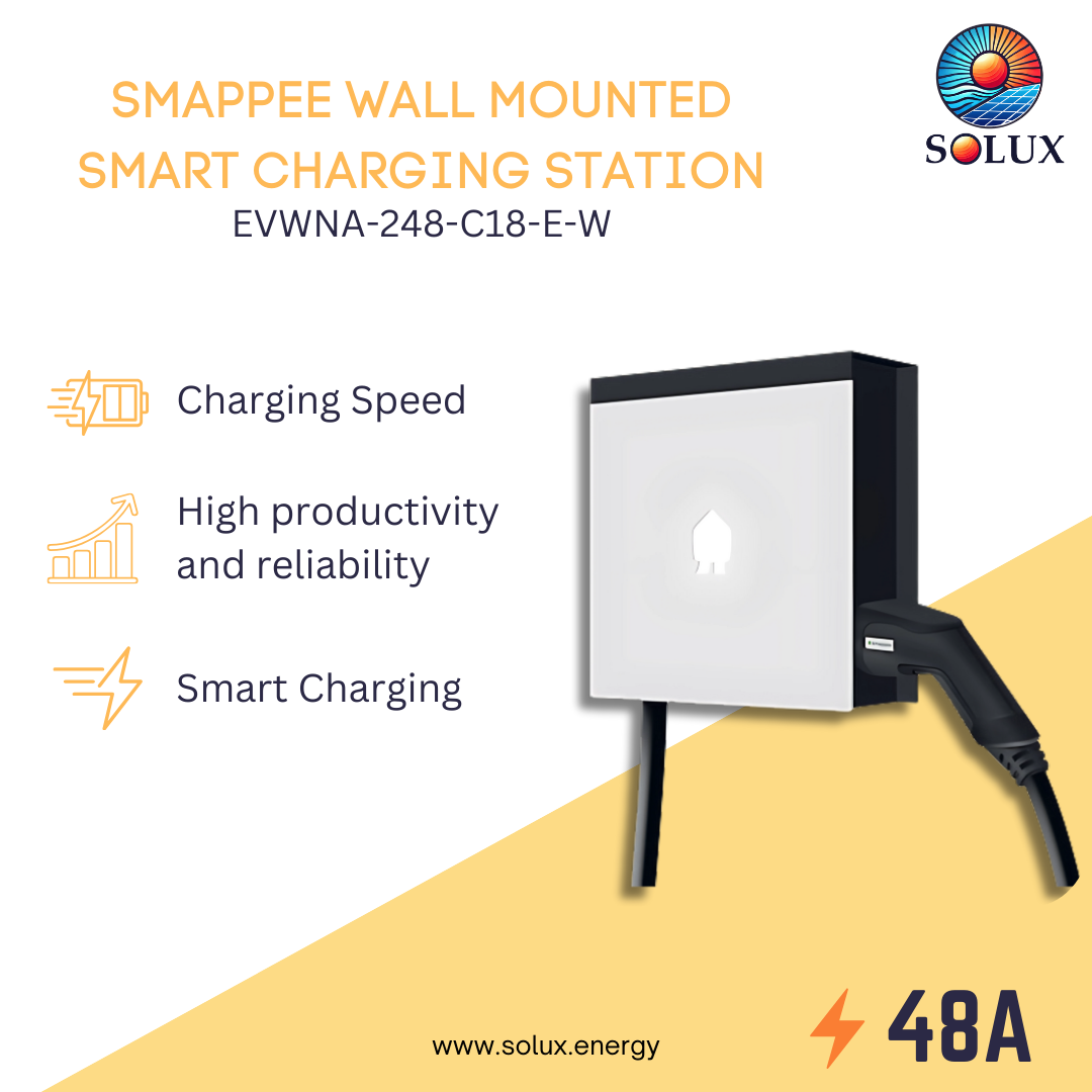 This is an image of Smappee EV Smart Hardwired Wall Mounted Charging Station 48A